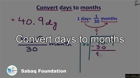 Different Methods for Days to Months Conversion
