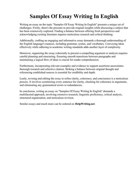 Different Types of Essays Samples starting from Basic Essay