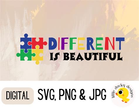 Different is Beautiful Svg - Etsy