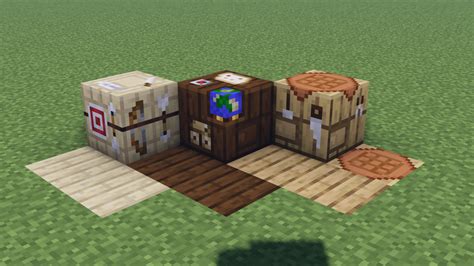 Different tables in minecraft