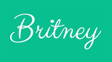 Different ways of spelling the name Britney?