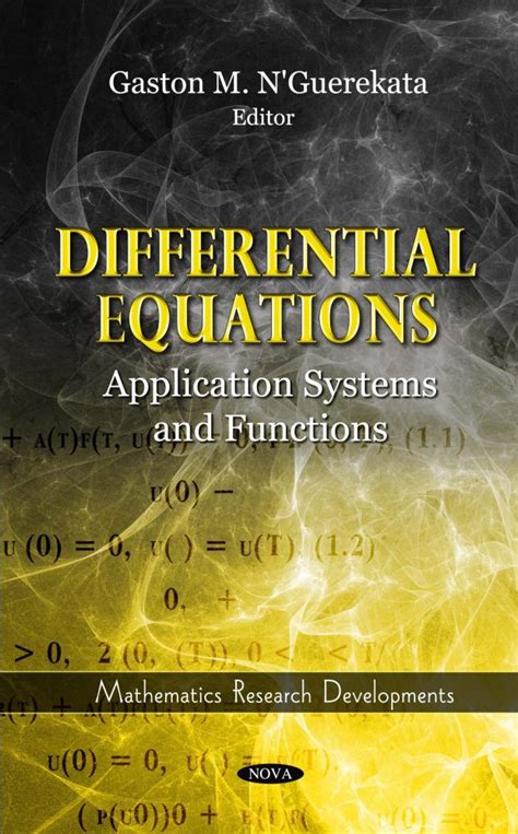 Differential Equations Application Systems and Functions Nova