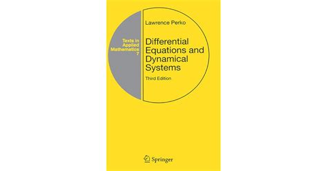 Differential Equations and Dynamical Systems by Lawrence Perko