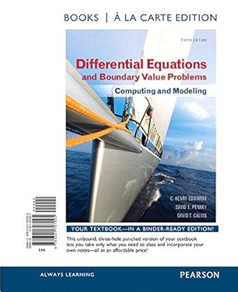 Differential equations and boundary value problems 5th edition pdf. .  <a h...