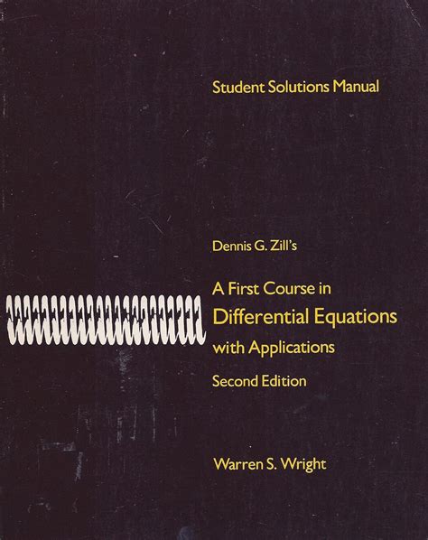 Differential equations zill and wright solution manual. - Introduction mathématique à la mécanique des fluides..