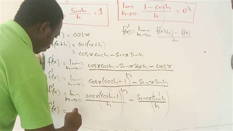 Differentiating Trig Functions by Using First Principle Rule