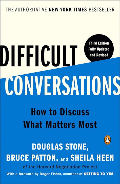 Full Download Difficult Conversations How To Discuss What Matters Most By Douglas Stone