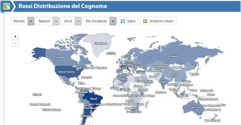 Diffusione del cognome Gay