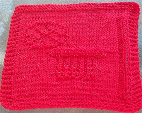 DigKnitty Designs Basketball Hoop Knit Dishcloth Pattern