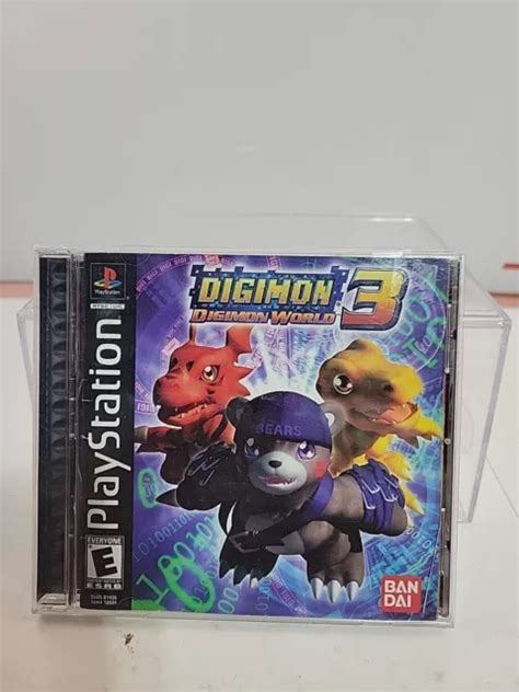 Digimon World 3 Sony PlayStation 1 PS1 Complete w/ Manual