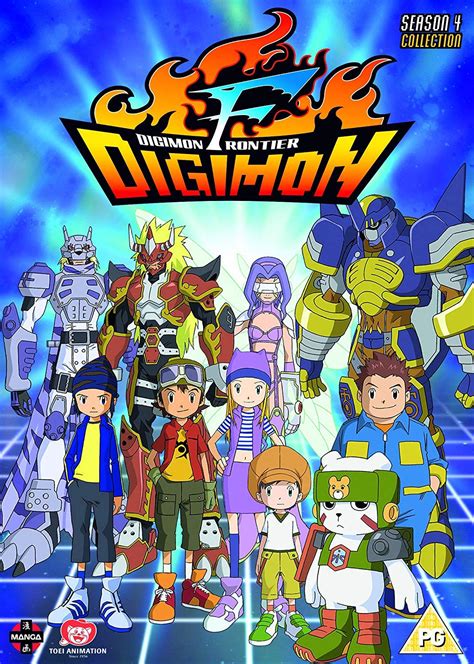 Digimon season four. 1260 min. 7.8 (23) All Aboard is the first episode of the fourth season of the popular anime series Digimon Frontier. It begins a new story arc and features a brand new cast of characters. The episode introduces viewers to the new DigiDestined, a group of five kids from the real world who are brought to the Digital World by a mysterious train. 