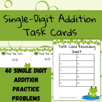 Digit sum problems.  **Topics Included:**&bull; Thank You&bull; Addition practice d...