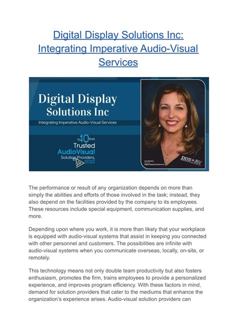 Digital Display Solutions Inc