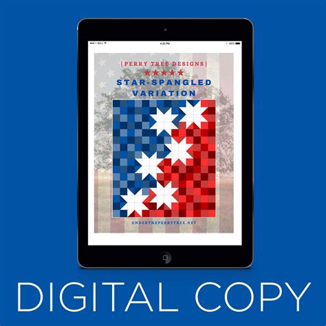 Digital Download StarSpangled Variation! Quilt Pattern