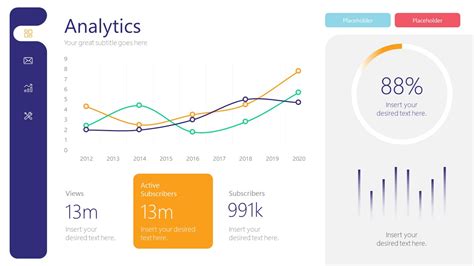 Digital Marketing Dashboard PowerPoint Template SlideModel
