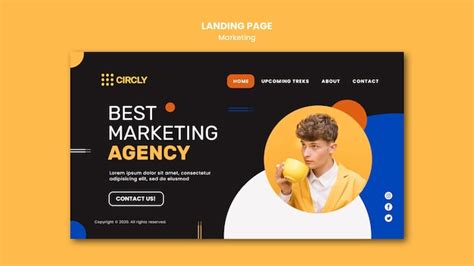 Digital Marketing Landing Page PSD Template UpLabs