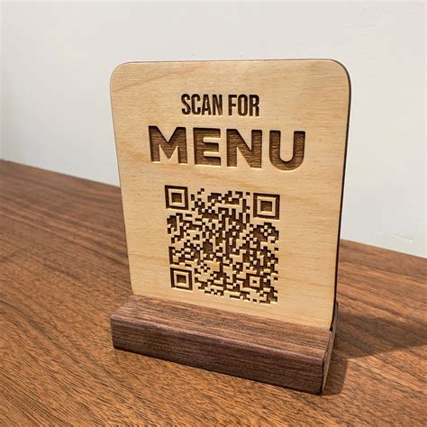 Digital Menu QR Code Signs US Foods