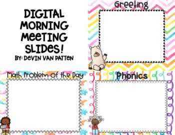 Digital Morning Meeting Teaching Resources TPT - TeachersPayTeachers