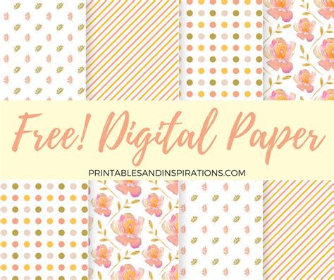 Digital Paper Patterns Printable
