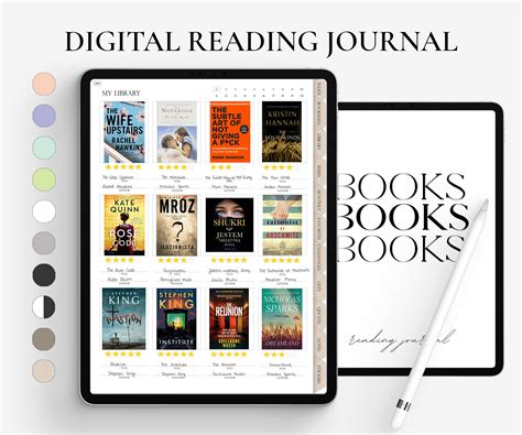 Digital Reading Journal Digital Reading Planner Book - Etsy