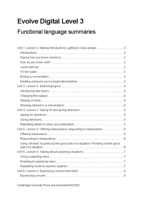 Digital Sub-Systems Lessons Summaries