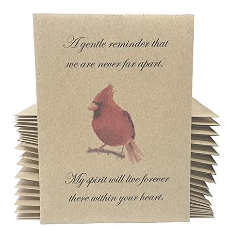 Digital Voyager Cardinal Funeral Bird Seed Favors - 20 Individual ...