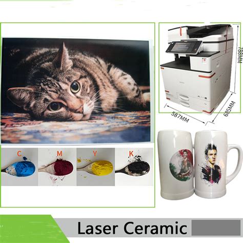 Digital ceramic decal printer.  We offer several digital ceramic print...