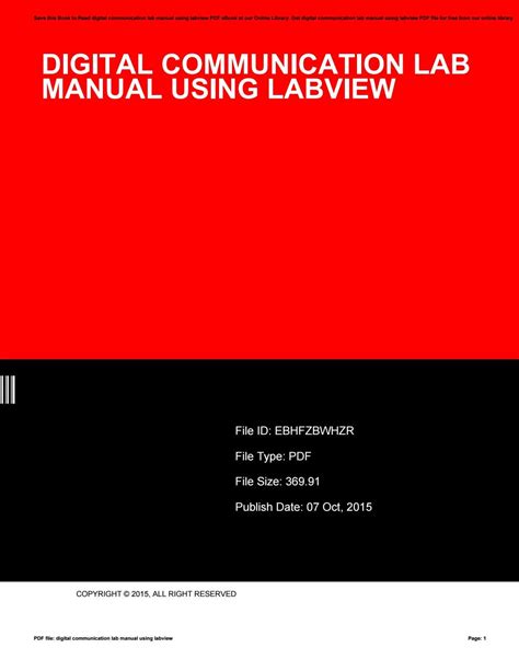 Digital communication lab manual using labview. - Hilti te 905 avr service manual.