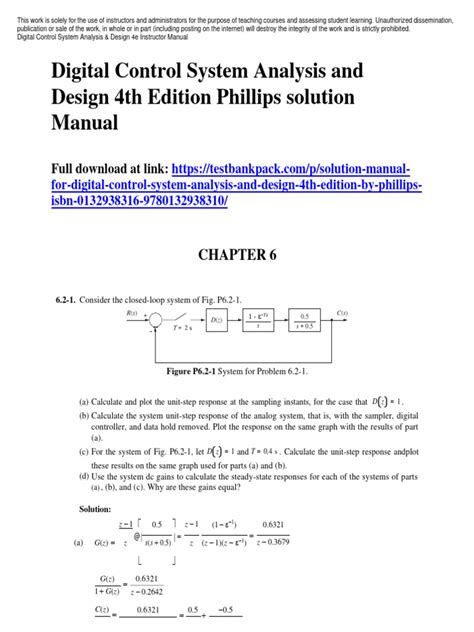 Digital control system analysis and design solution manual charles l phillips. - Basic concepts in neuroscience a students survival guide 1st edition.