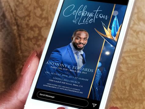 Digital funeral invitation.  Start now! Check out our digital funeral invitation selection f...