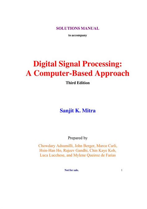Digital signal processing mitra solution manual 3rd. - Caterpillars bugs and butterflies take along guide take along guides.