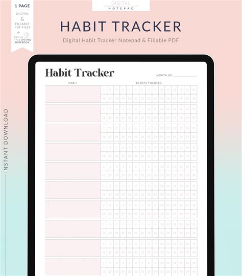 Digitally Fillable in PDF and Printable PDF. Instant Download.