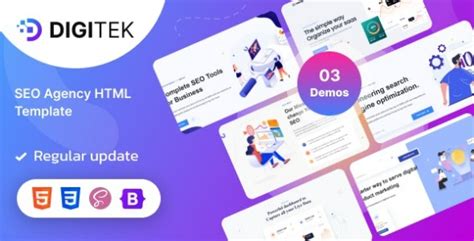 Digitek v1.0 – SEO Service HTML Template Free - Free GPL