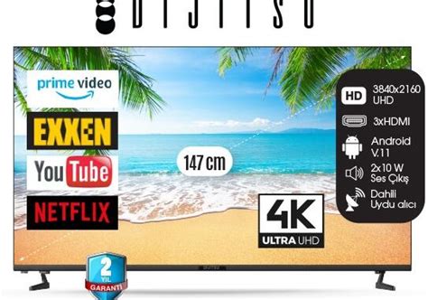 Dijitsu 58 İNÇ UHD ANDROİD LED TV • 6.