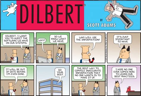 Dilbert comic strip for today. Feb 25, 2023 · Newspapers across the United States have pulled Scott Adams’s long-running “Dilbert” comic strip after the cartoonist called Black Americans a “hate group” and said White people should ... 