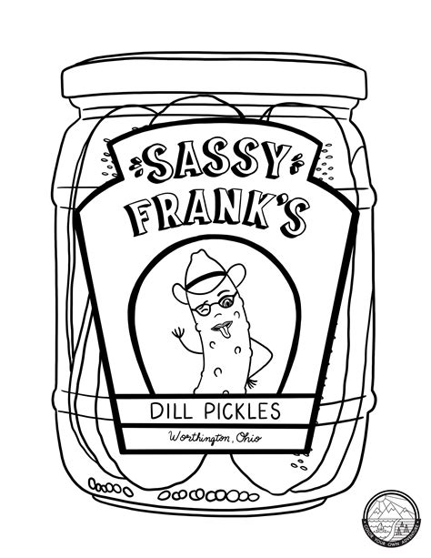 Dill Pickle Coloring Pages / Pickles Pickles I Like Pickles Brigitte