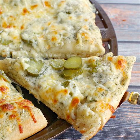 Dill pickle pizza. Preheat your oven to 400°F.; Make the sauce: Mix all the ingredients in a medium bowl until the mixture is creamy and smooth.; Pizza: Stretch the pizza dough to form a 12-inch circle.It can be placed … 