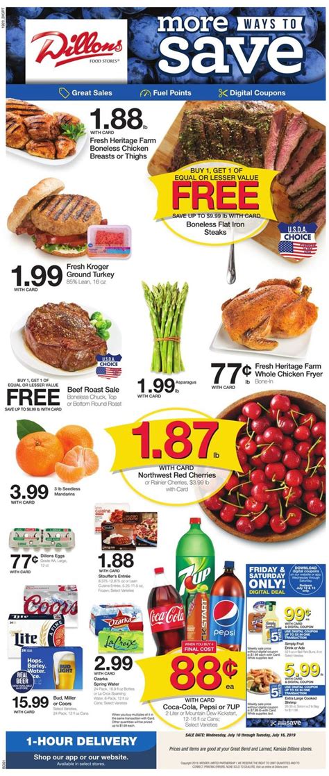 Check out the flyer with the current sales in Dillons in Mcpherson - 1320 N Main St. ⭐ Weekly ads for Dillons in Mcpherson - 1320 N Main St. weekly ads Hot Deals Retailers Retailers by category Products Foreign ads