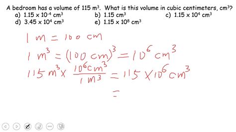 Dimensional Analysis Multiple Choice