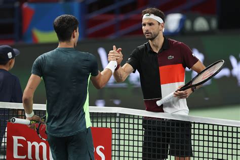 Dimitrov rallies to beat Alcaraz in Shanghai. Jarry and Humbert also advance to quarterfinals