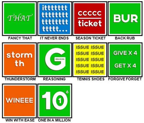  Find the answers to over 730 Dingbats Puzzles! Check your dingbats answers in our free-to-play online Dingbats game! . 