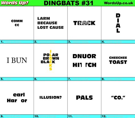 Dingbats Answers All levels