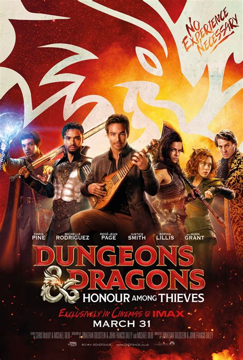 Dingeons and dragons movie. May 13, 2023 · PG-13. Fantasy. Action. Adventure. A charming thief and a band of unlikely adventurers embark on an epic quest to retrieve a lost relic, but things go dangerously … 