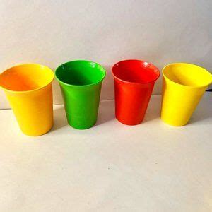 Dining Vintage Tupperware Plastic Glasses - Poshmark