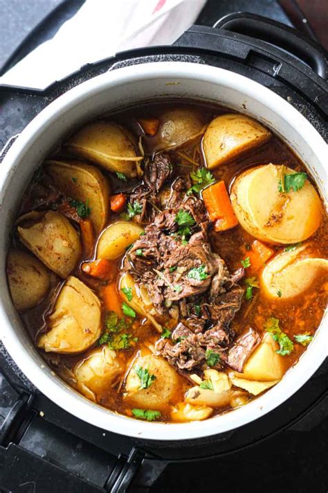 Dinner - Beef stew in ninja foodi pressure cooker recipes