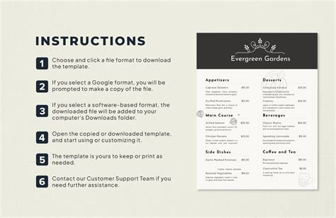 Dinner Party Menu Template in Word PDF Illustrator Google Docs
