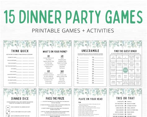 Dinner Table Games To Play My Game Collections
