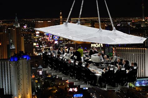 Dinner in the sky las vegas. Imagine dining suspended in the air with a bird's eye view of the city below. That is just the adventure that Dinner in the Sky promises - a surreal experience for adventurous diners.. After a world tour in Paris, Sydney, London, Dubai and Las Vegas, the extraordinary experience of dining in the sky comes to Brussels.Dinner in the Sky 