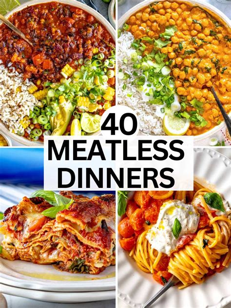 Dinner theme ideas for family.  These meatless Monday-themed dinner ide...