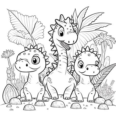 Dinosaur Color Printables